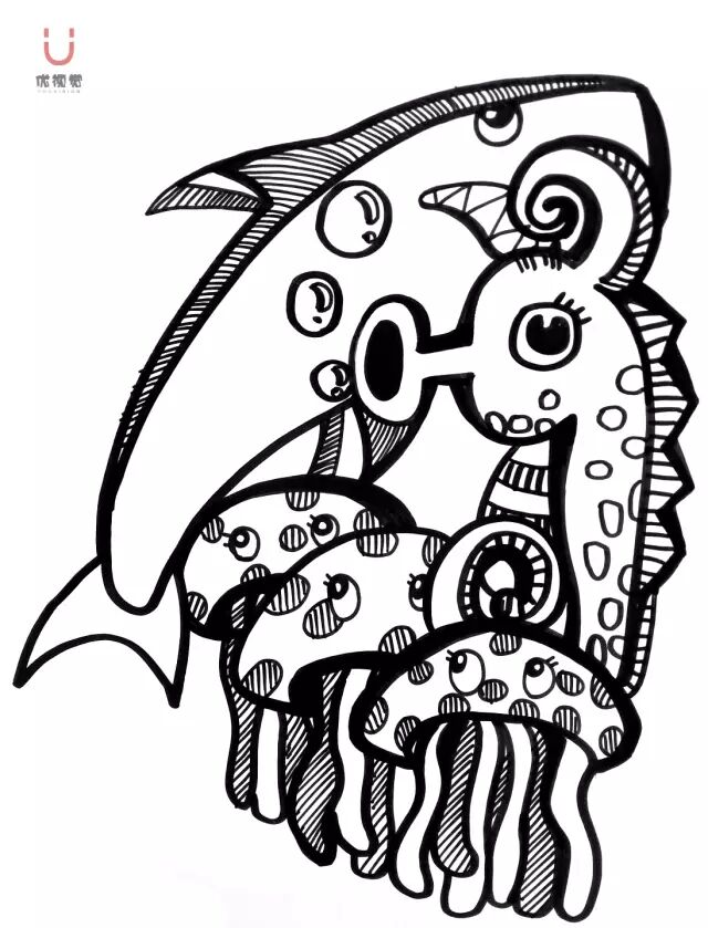 干货丨当黑白装饰画遇到了海底世界