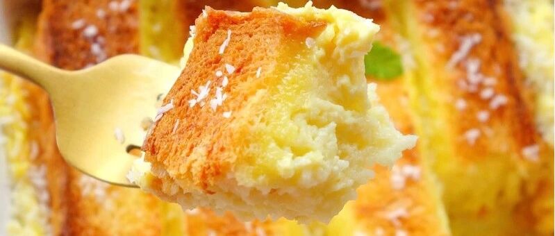 有瓶牛奶就能做！外酥内软，连勺都想舔干净！