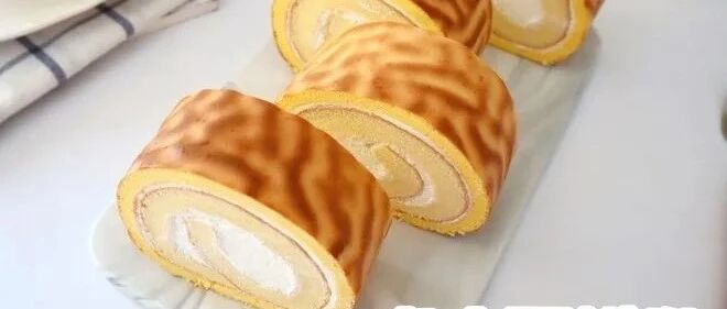 经典配方大公开！纹路清晰卷不裂！好看又好吃的虎皮蛋糕卷！