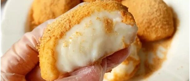 这甜品也太简单了！5分钟搞定，超级软糯的鲜奶麻薯！