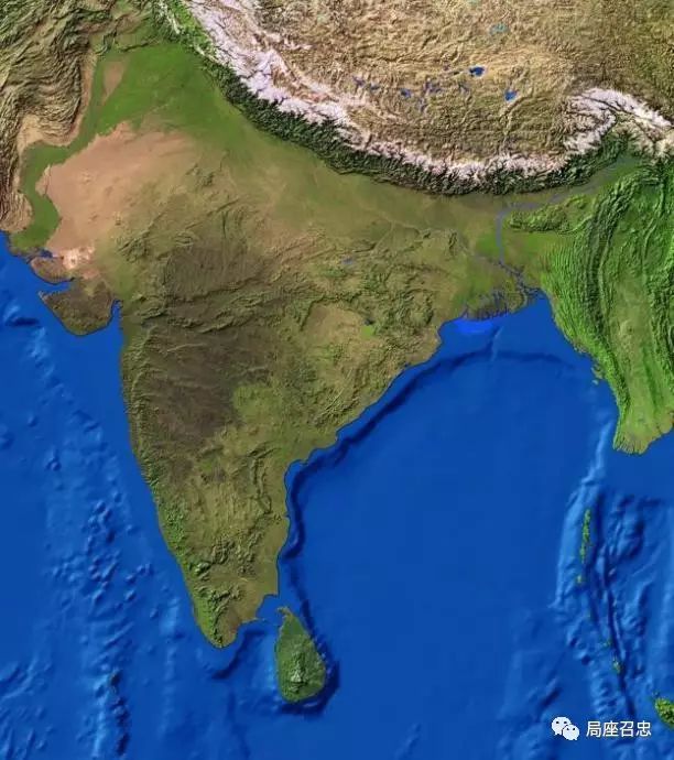 南亚三维地形图图片