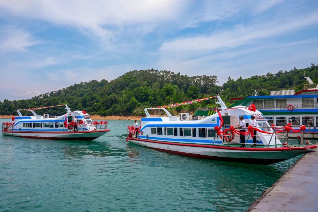 新能源电动游船护航万绿湖创建国家5a级景区