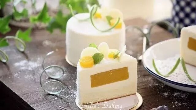 春季新品，芒果软芝士蛋糕~~~