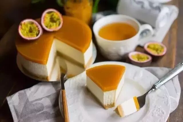 高颜值的芒果乳酪慕斯