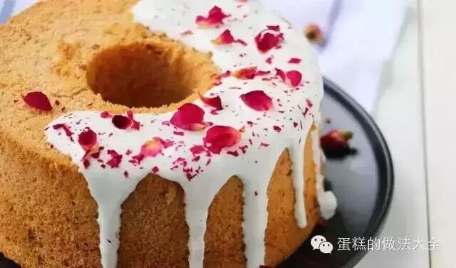 超浪漫的玫瑰戚风蛋糕