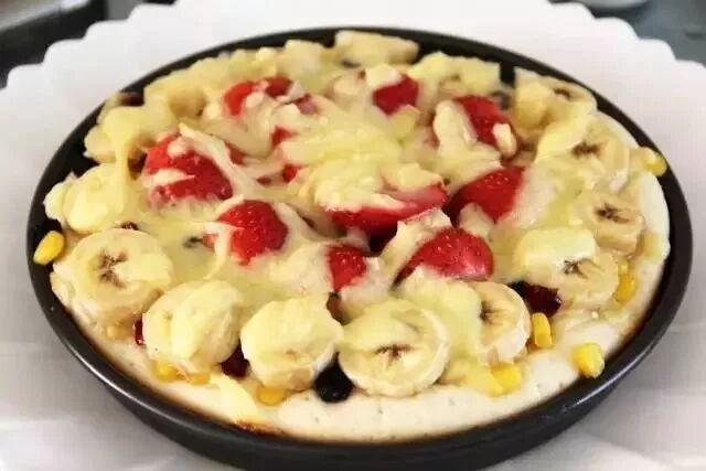 水果披萨，大人小孩爱吃到不要不要的