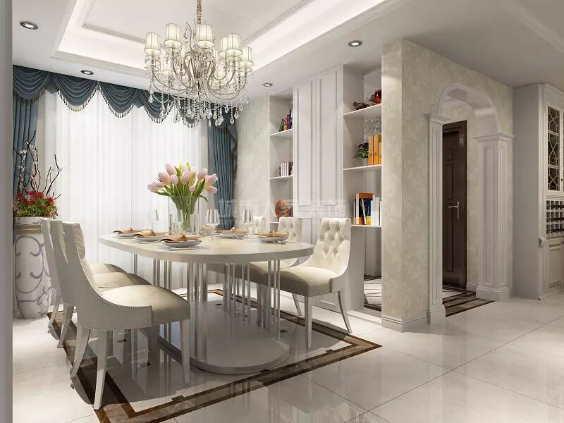 紫美雅和183㎡简欧风格，在繁华中寻求淡雅于都