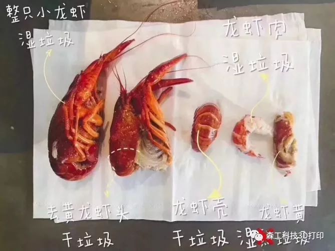 小龙虾湿垃圾