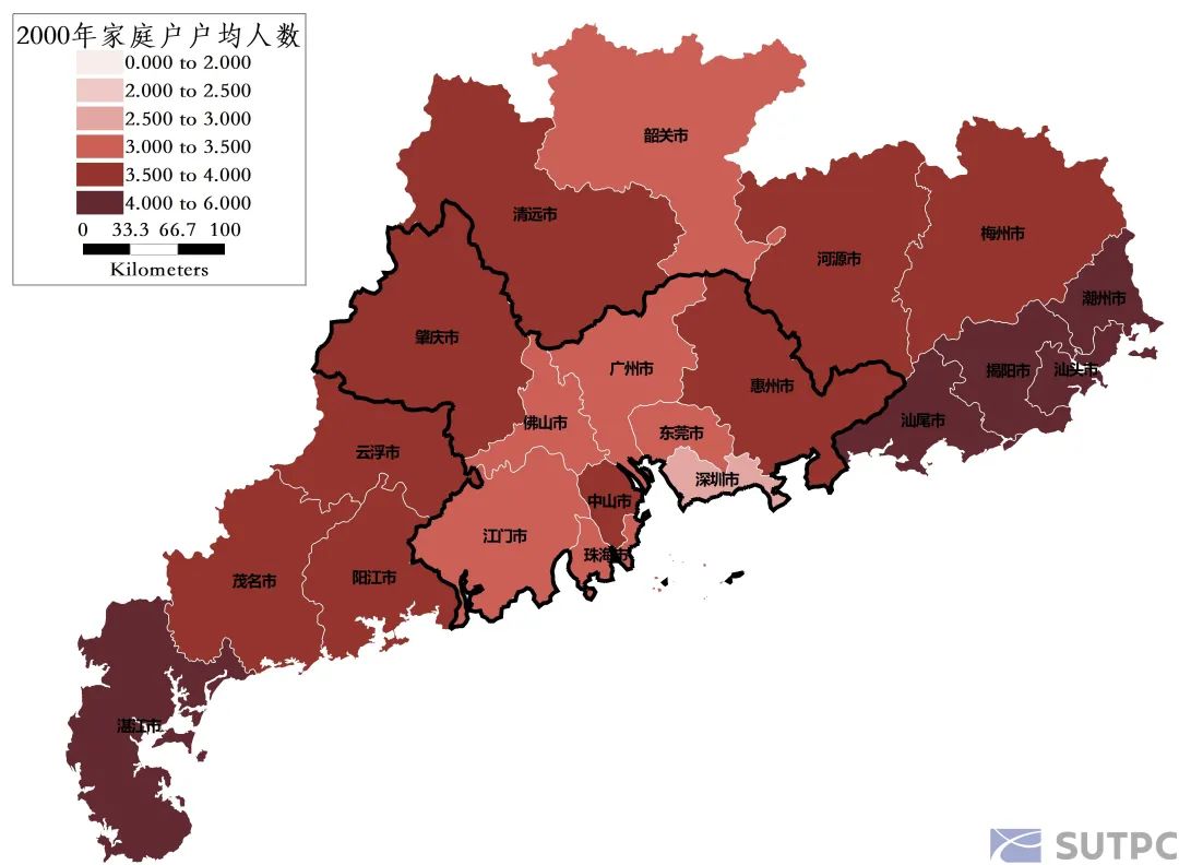 梅州人口分布图图片