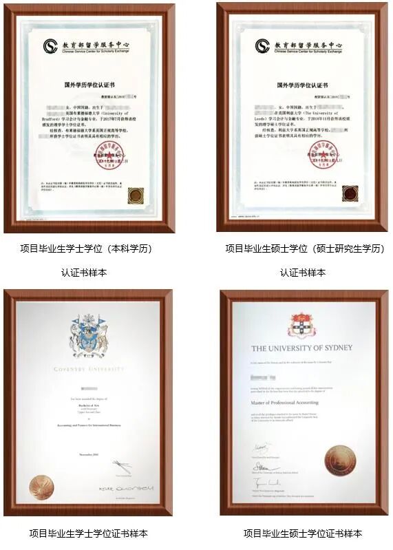 3 2多国留学本硕连读项目学生所授予的学士学位及硕士学位与国外大学