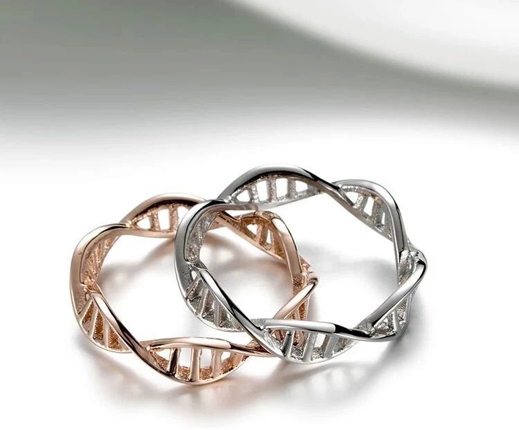 可恶，喜欢你的时候，DNA 都是心形的！丨DNA 对戒 + RNA 挂件包邮送