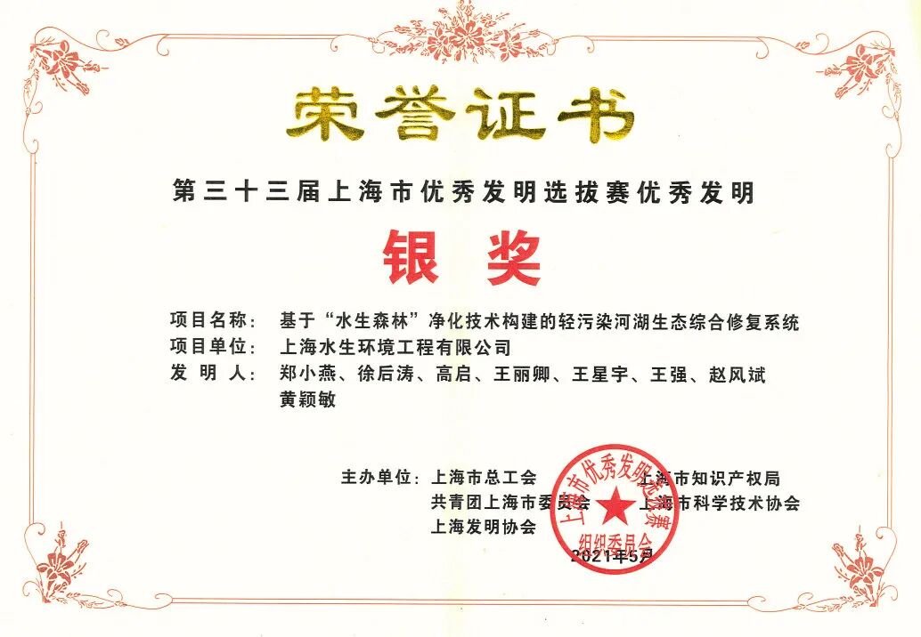 双喜临门！我司项目荣获“上海市优秀发明奖”银奖(图1)