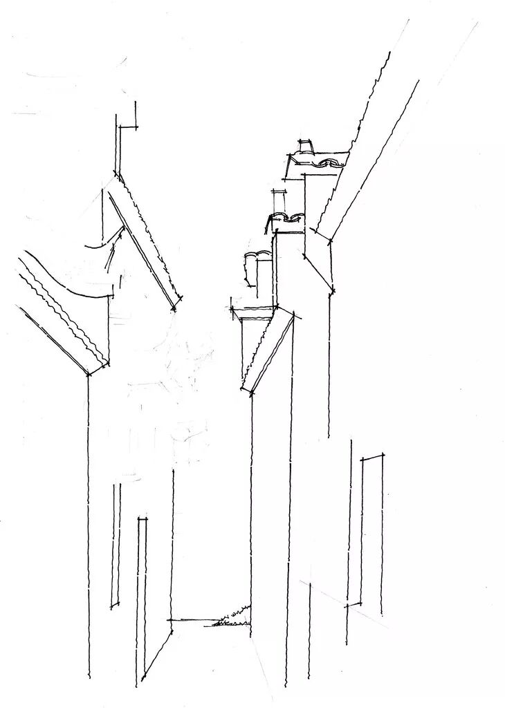 东方古建筑钢笔画写生(纸质书寄发)