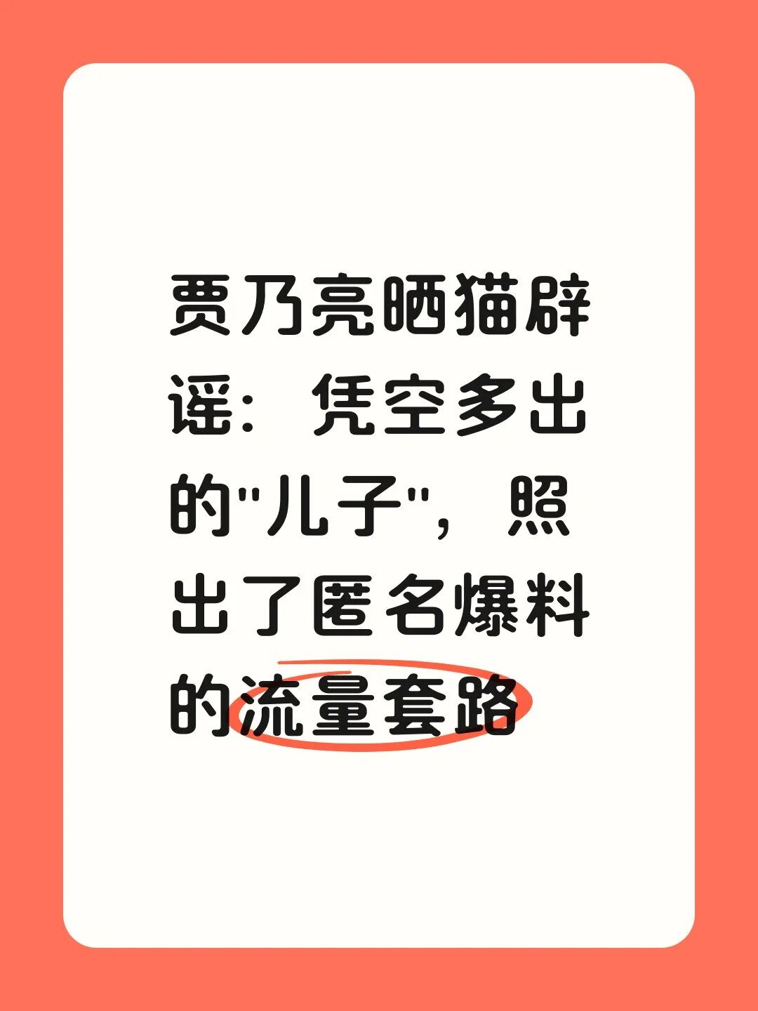 贾乃亮晒猫辟谣:凭空多出的&ldquo;儿子&rdquo;