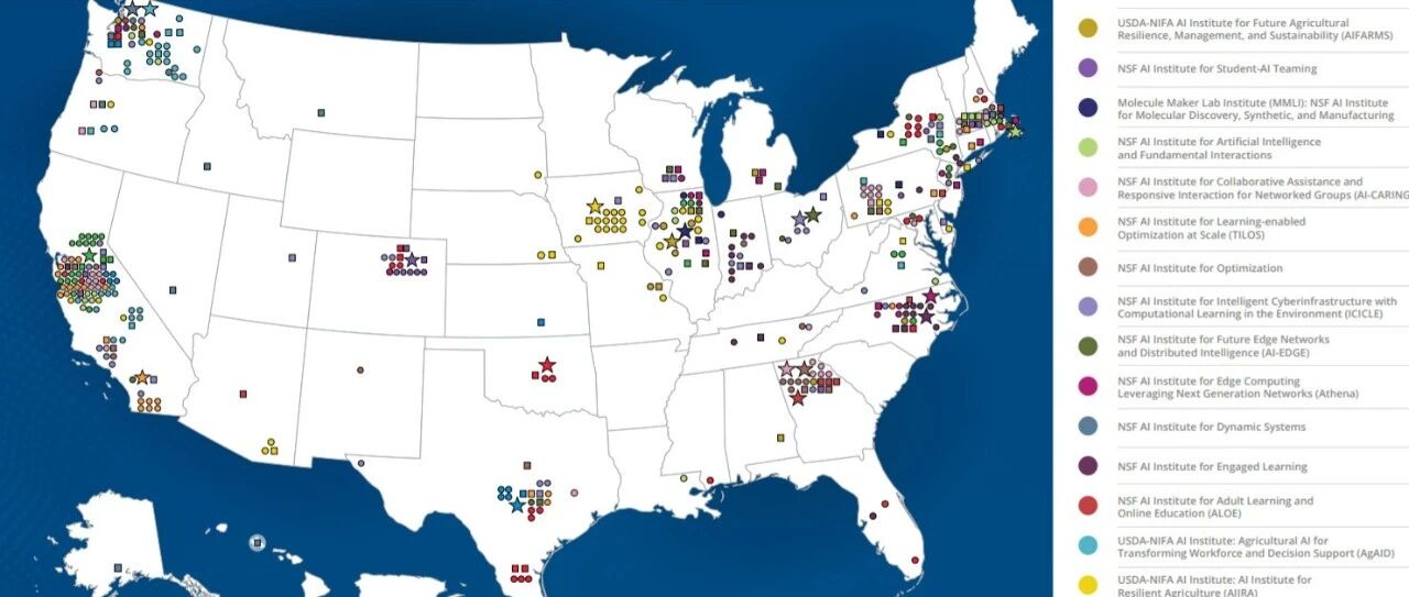 重磅 | 美国AI再加码：投资2.2亿美元新增11个国家AI研究中心，覆盖7大研究领域