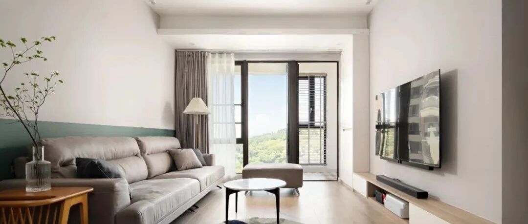 87㎡舒适养心的北欧风两居，一抹复古墨绿色，清新又治愈~