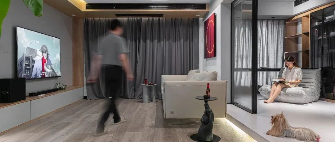 理工科夫妇的134㎡炫酷之家，未来科技与梦幻极光在这里完美碰撞！