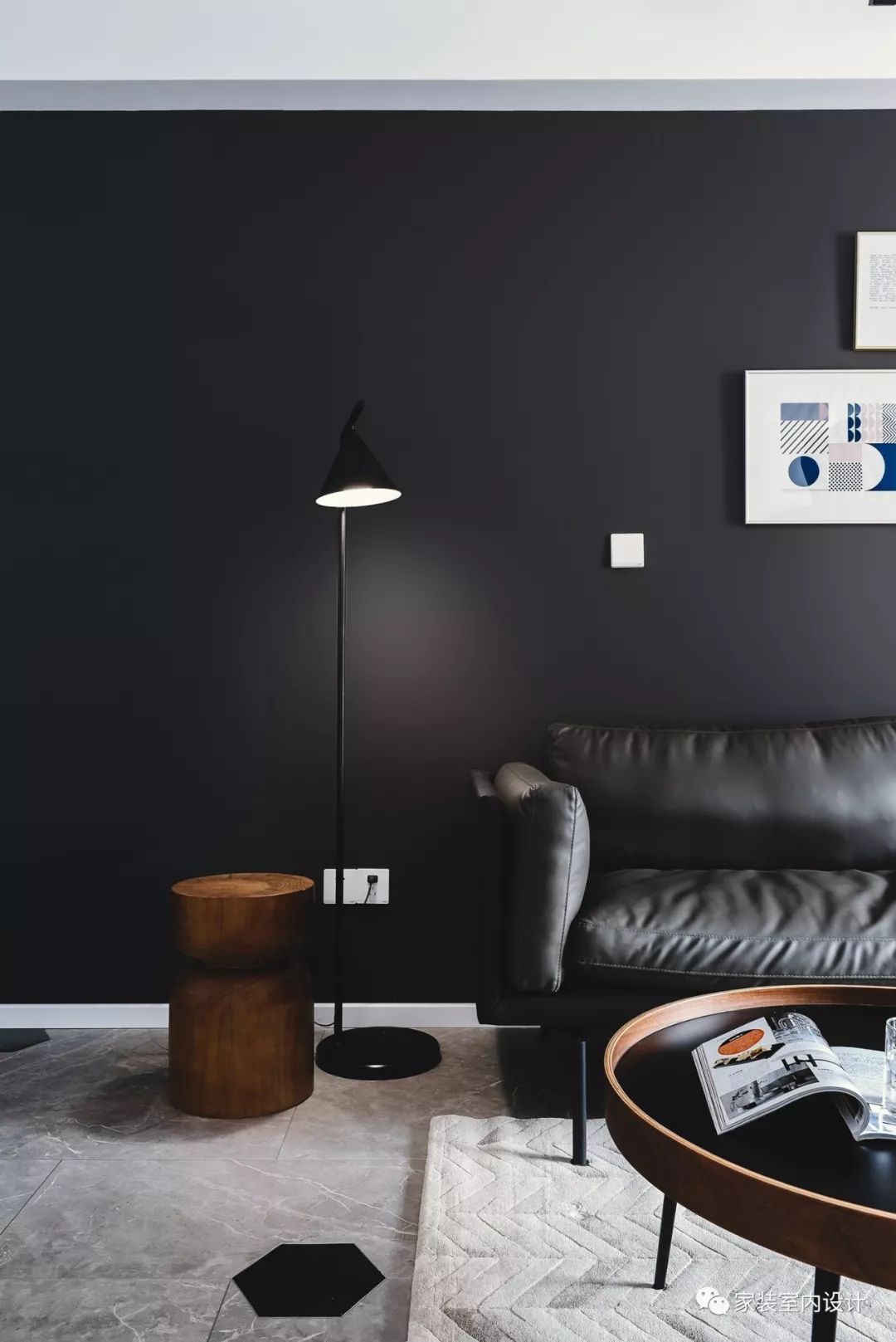 110㎡現代三居，冷酷黑+溫潤木，打造乾淨舒適的質感空間！ 家居 第6張
