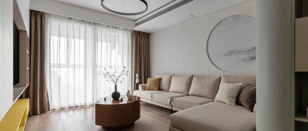 106㎡现代轻中式三居，宁静悠扬、灵动雅致的六口之家