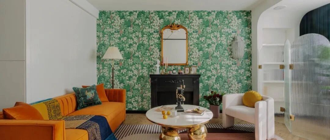 复古、文艺混搭风美宅，一面背景墙美了整个家~