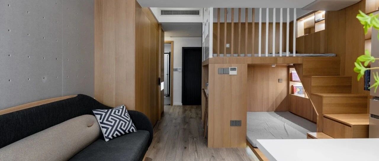 37㎡单身公寓妙改日式MUJI风温馨小宅，功能齐全、收纳强大！