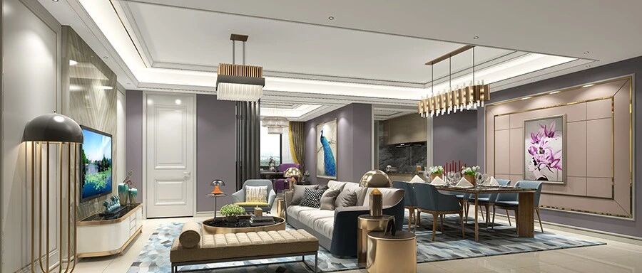 108m²学区房改造，三卧室两衣帽间+超大客餐厅，我一口气十个方案