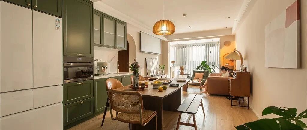 90后年轻夫妻的107m²复古度假风小家，主卧套房+独立衣帽间+休闲室，谁不向往！