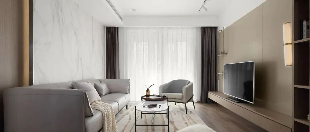 92㎡现代轻奢风三居，奶茶色为主色，打造温柔恬淡宜居空间