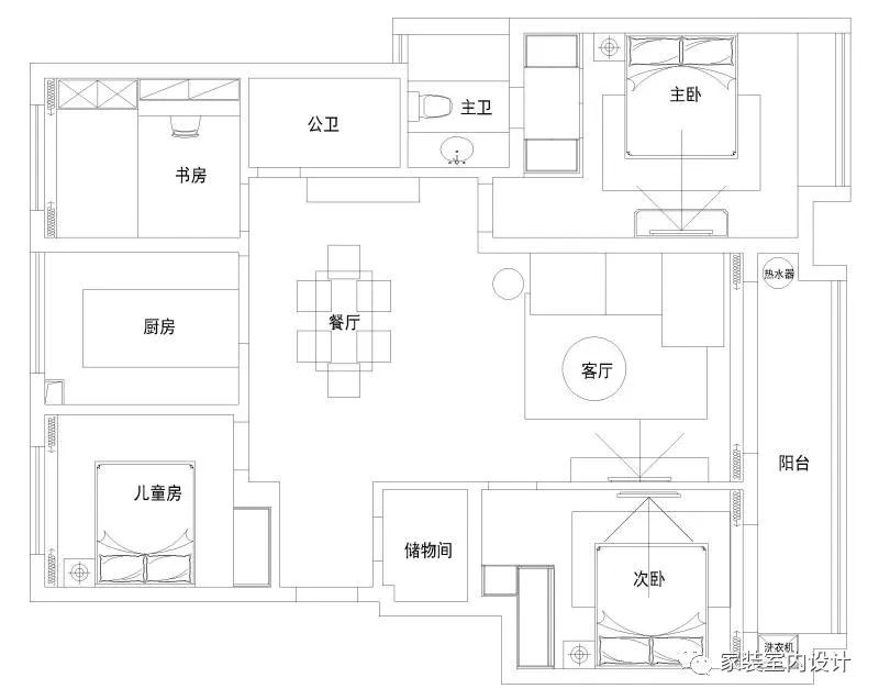 118㎡現代簡約風四居，寧靜優雅、清新舒緩的氣質美家 家居 第4張