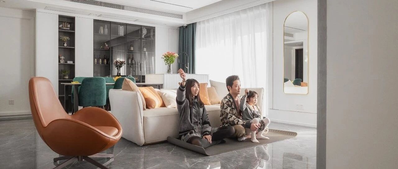 109m²简约美式三口之家，时尚轻奢、质感满满，且拥有撩人大餐吧和梦幻儿童房！