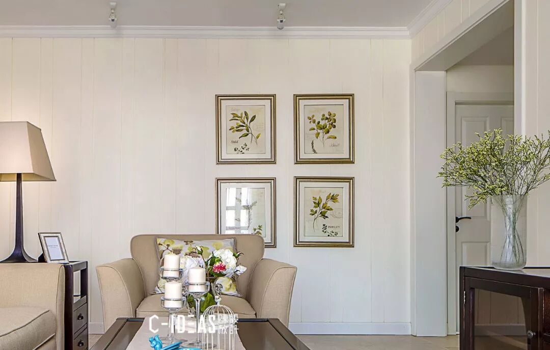 136平美式三居室，优雅清新，好看极了！
