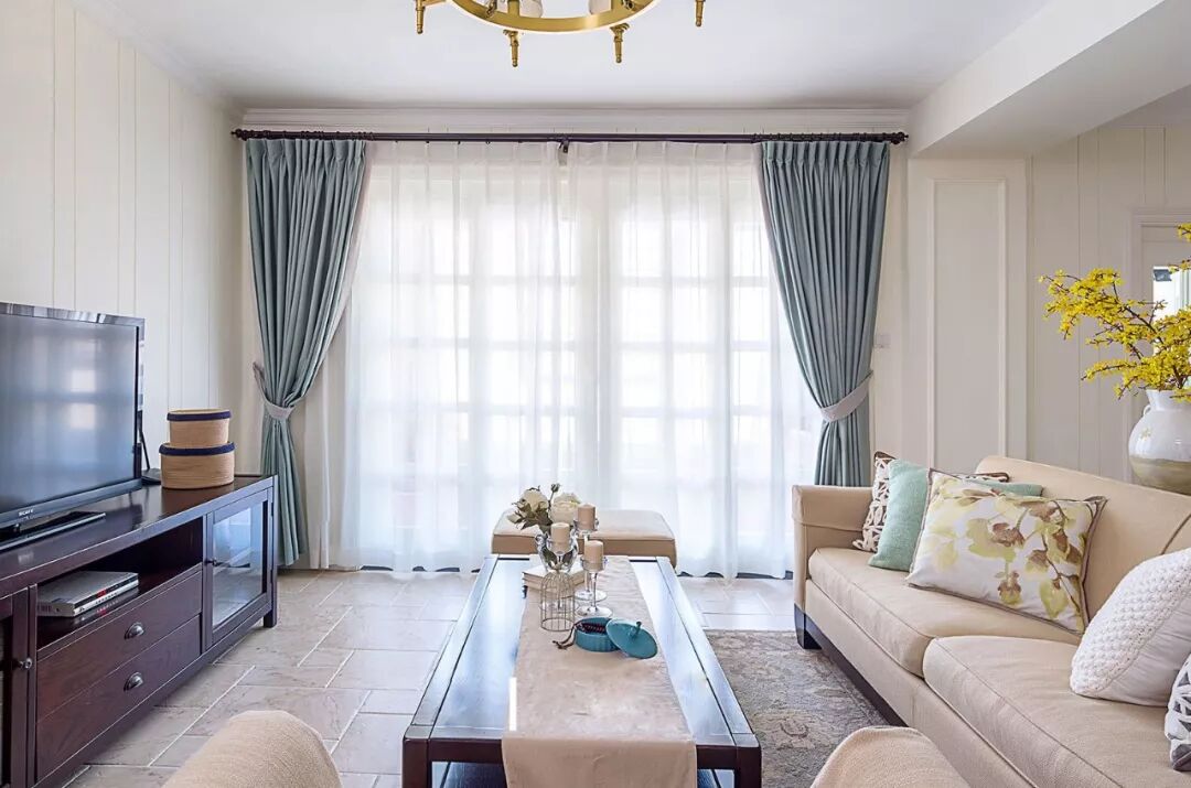136平美式三居室，优雅清新，好看极了！