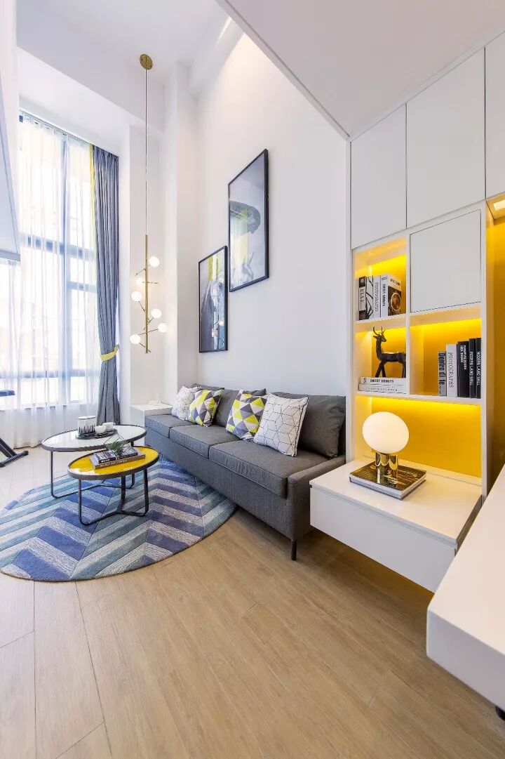 62平个性复式小宅，暖黄色调的温馨愉快！