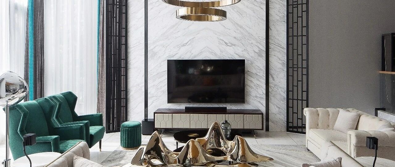 典雅、大气的现代轻奢风别墅，茶室、影音室、健身房、泳池......都配齐了！