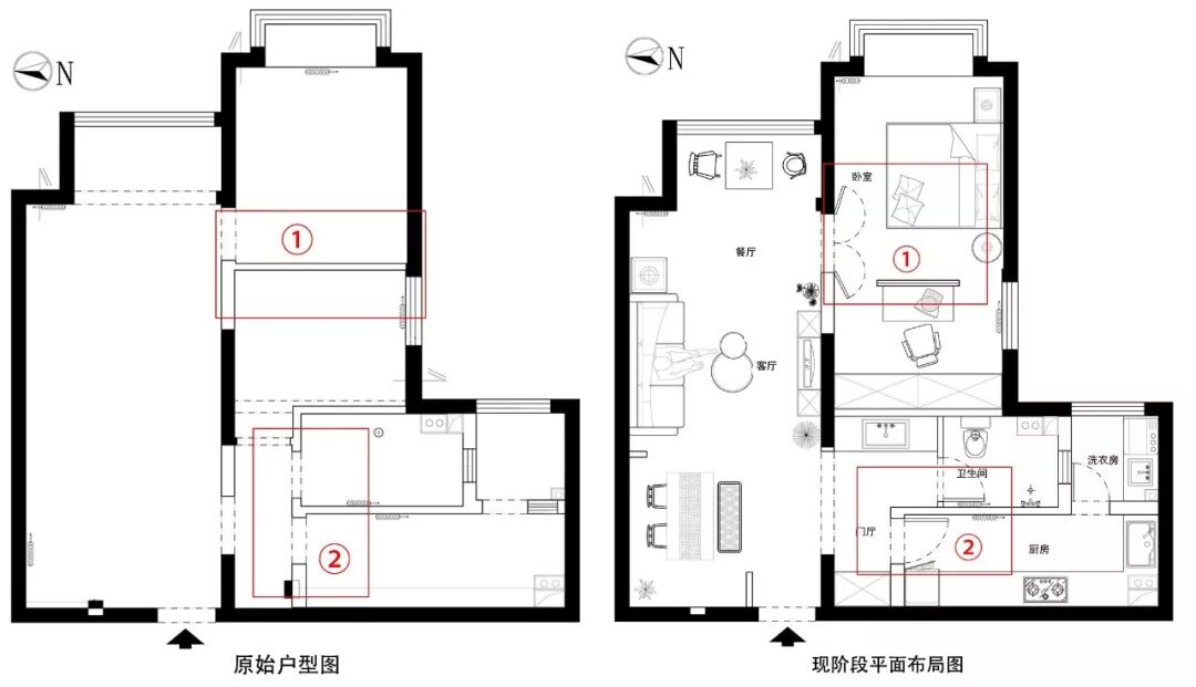 赚大了！80㎡文艺北欧风，小卧室变身大套间！