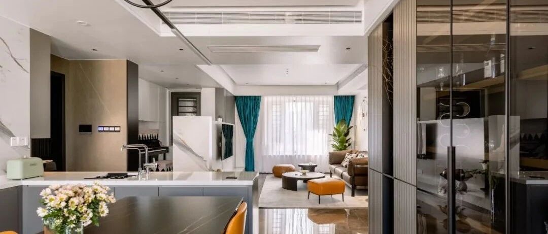 108m²现代轻奢三居室，超级LDK设计，立马拥有大平层的即视感！