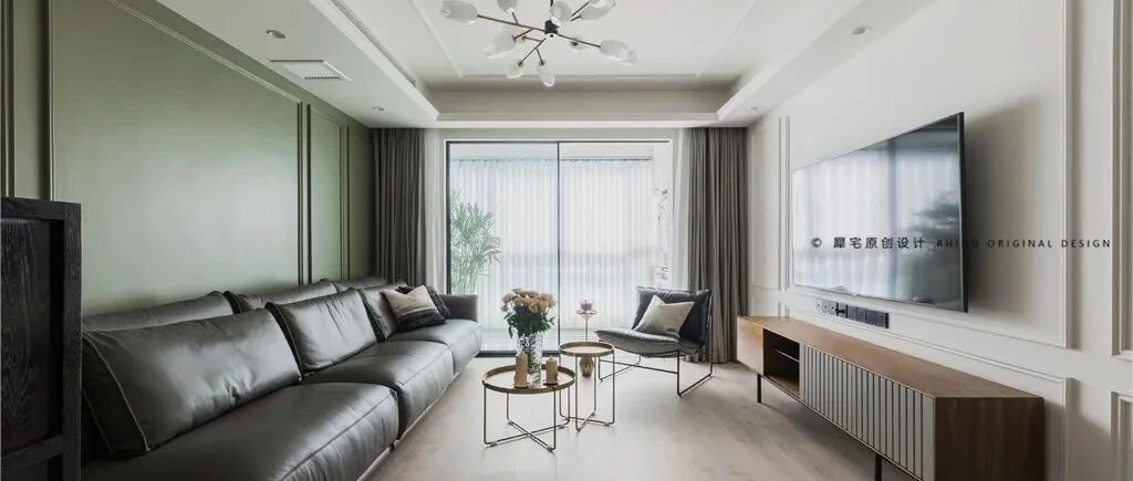 这个90㎡的家，融合美式、现代、轻奢等"门派"优点，精致而富有艺术感