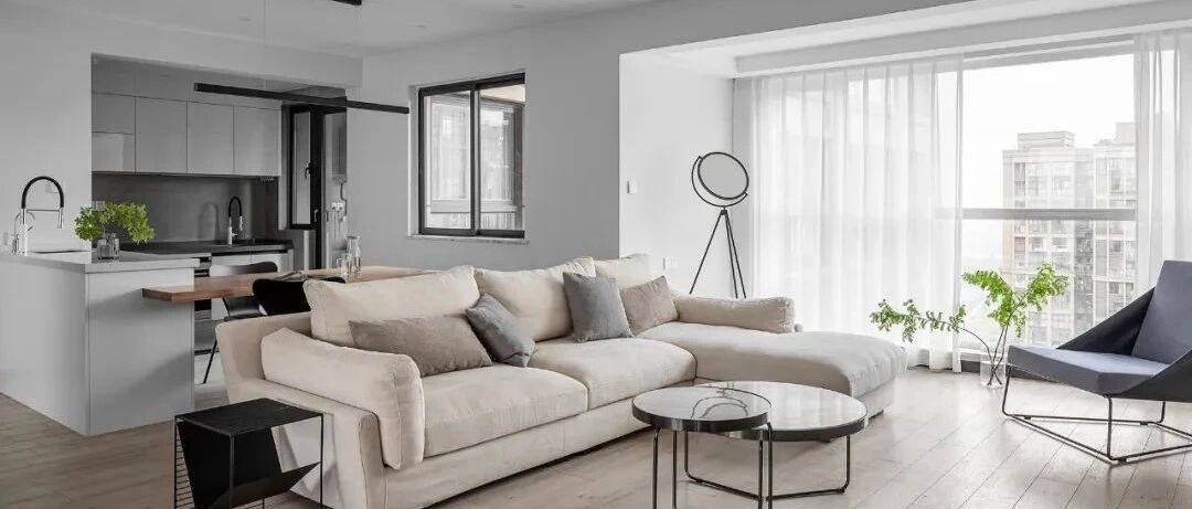 122㎡简约质感现代风三居，开放式布局，有200㎡的即视感！