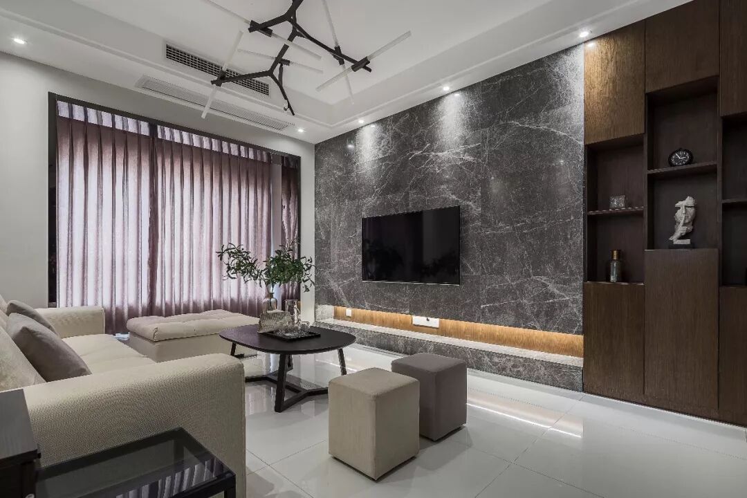 客厅电视背景墙的图案色彩选择你喜欢哪种