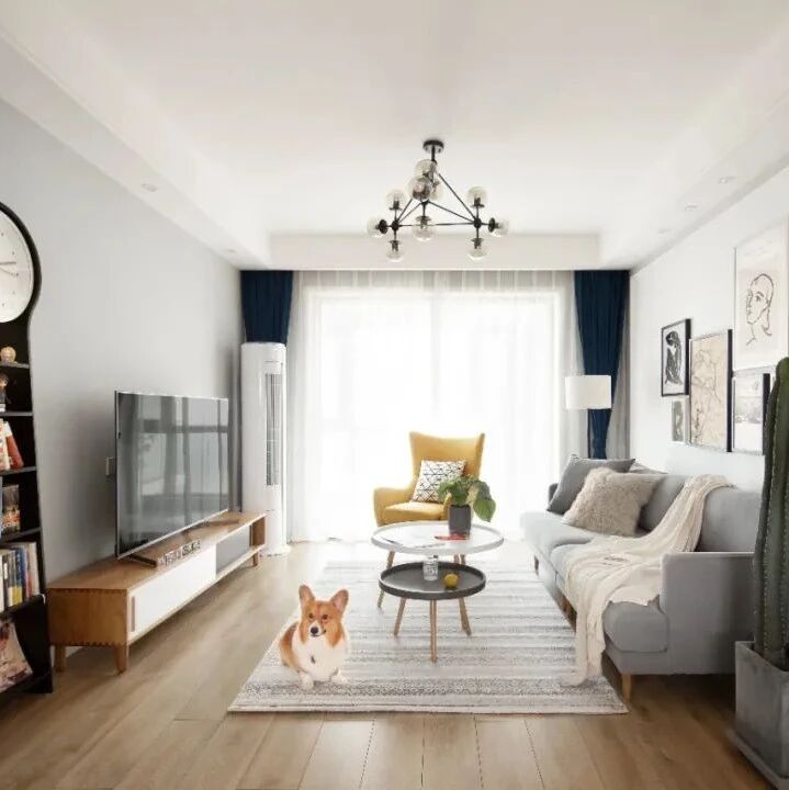 104m²简约温馨北欧风三居，进门的那一刻就被暖到了，超有爱的小家！