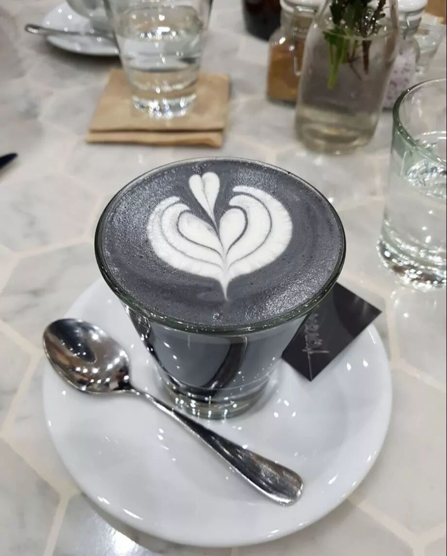 black latte with bonsoy).