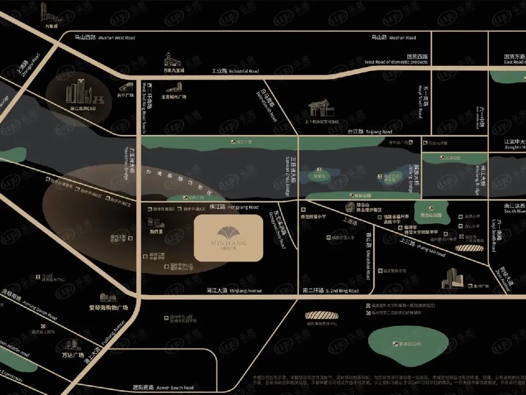左海烟山江翠区位图