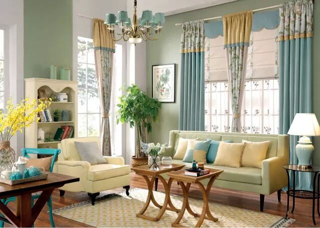 墙布+窗帘=完美！