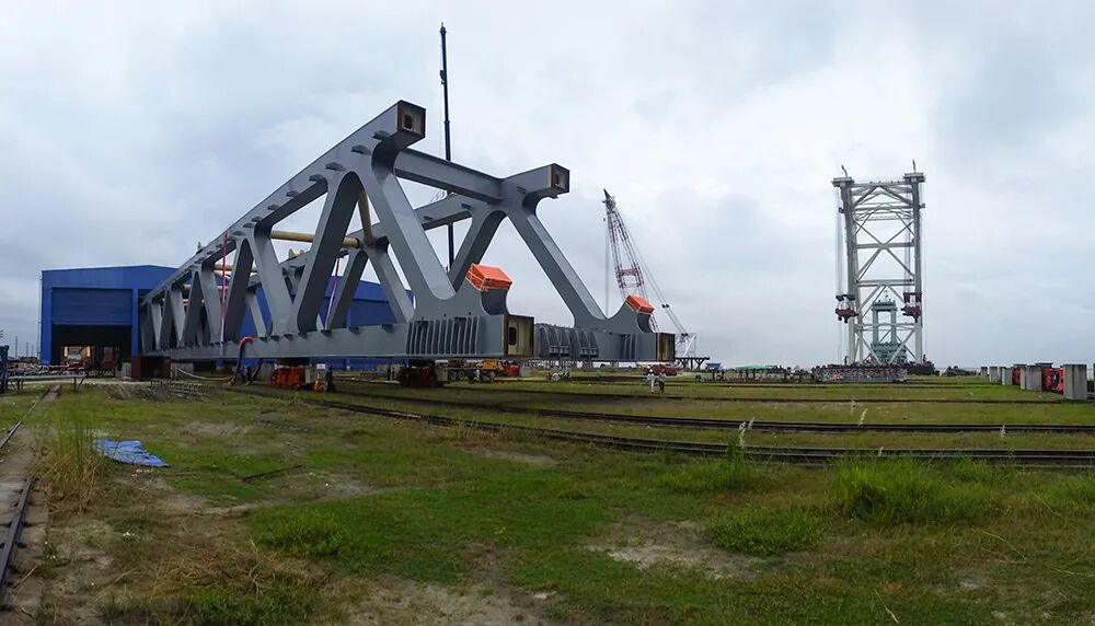 “一带一路”上最大桥梁工程——帕德玛大桥成功合龙