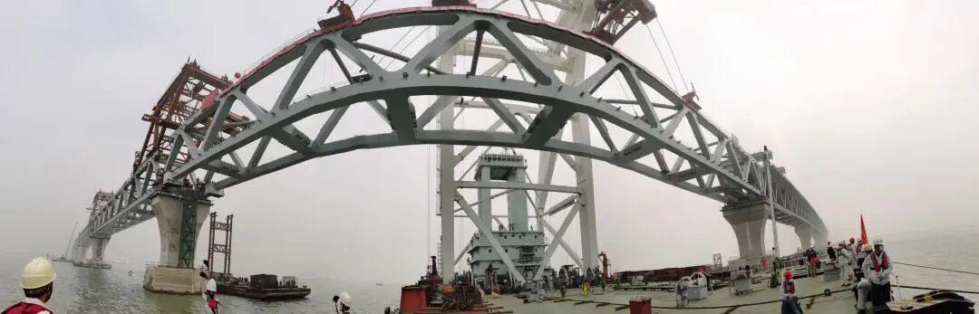 “一带一路”上最大桥梁工程——帕德玛大桥成功合龙
