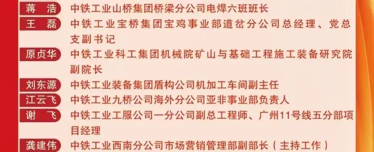 中铁工业经营工作和多位先进个人获中国中铁表彰 中铁工业经营工作和多位先进个人获中国中铁表彰
