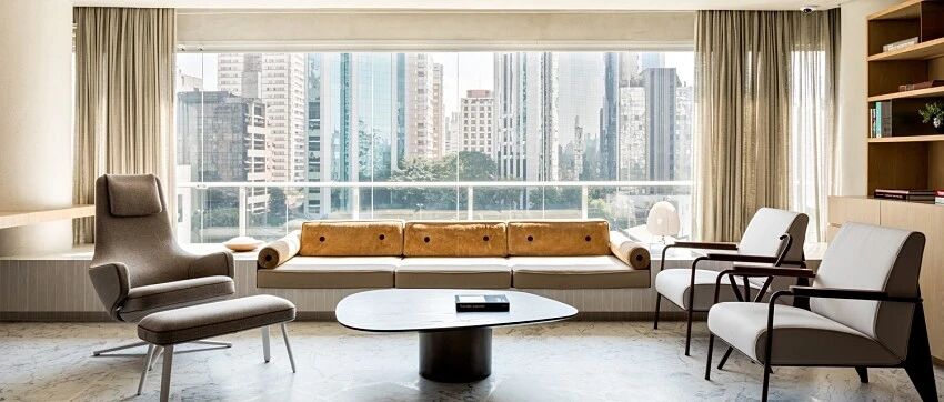 巴西165㎡简约现代风，中性色让设计更高级