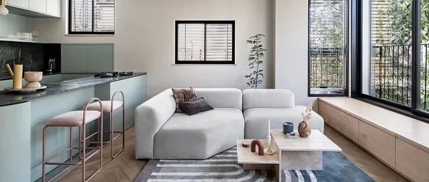 79㎡老宅大改造：粉红 + 粉绿撞色现代风！