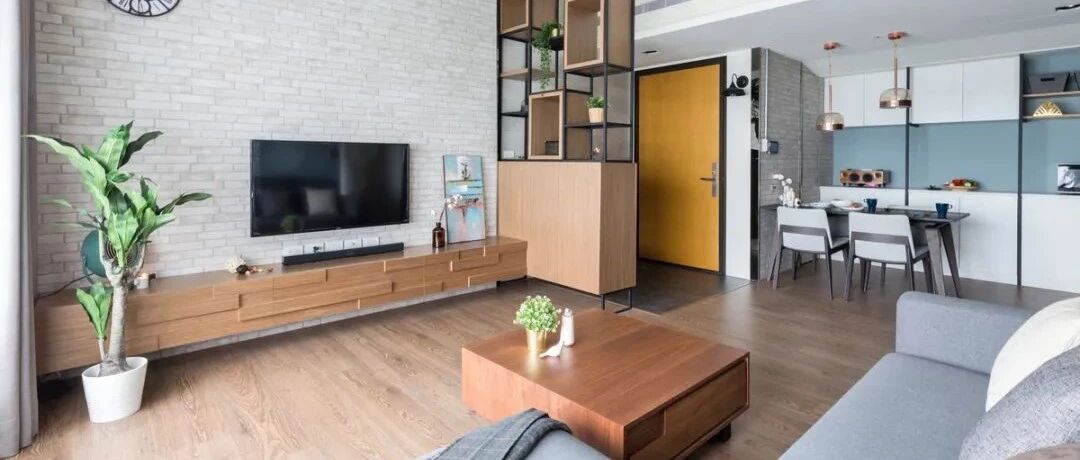 92.4㎡年轻人最爱的装修风格：粗中有细腻，灰韵里暖意！