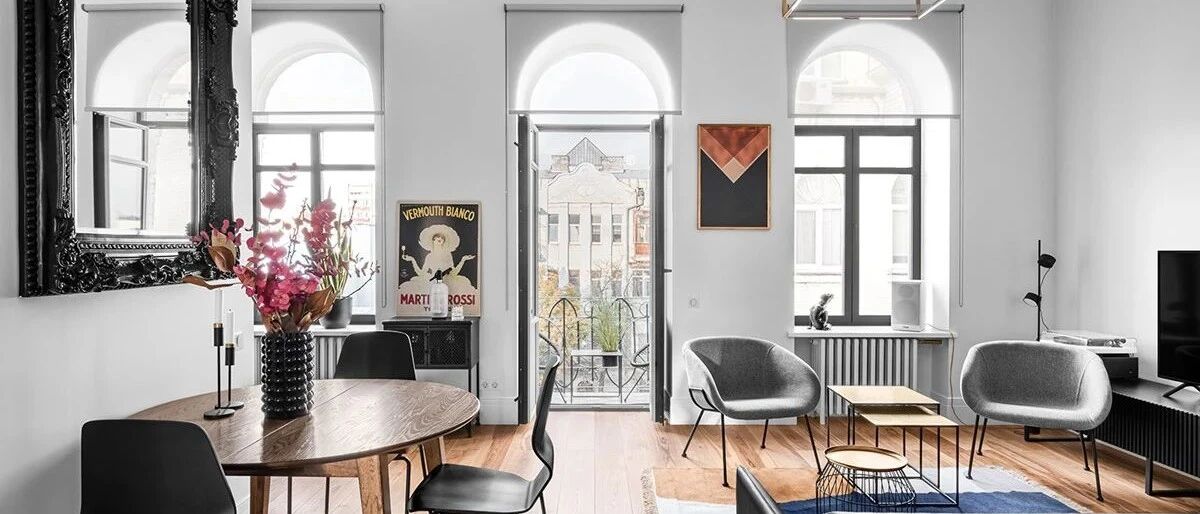 别看花眼！黑色，白色和金色挑战75㎡极简主义的精致生活